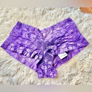 Frederick’s of Hollywood Vintage Purple Lace Boyshorts